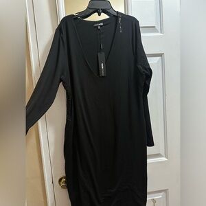 Fashion nova doublee lined v neck dress